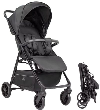 Kinderwagen - Multifunctioneel - met hoge zitplaats - schokdempende wielen - verstelbare zitting voor babyreizen - 2-in-1