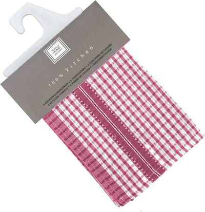 Tiseco Home Studio - Theedoek/Keukendoek - RoséGold- 45x70 cm - 100% katoen - Set van 6 stuks