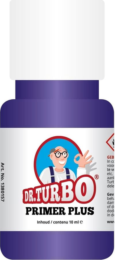 Dr. Turbo Primer Plus - 10ml - Optimale Hechting van Acrylaatlijm en Secondelijm