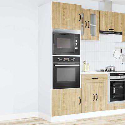vidaXL - Ovenkasten - 2 - st - Kalmar - bewerkt - hout - sonoma - eikenkleurig