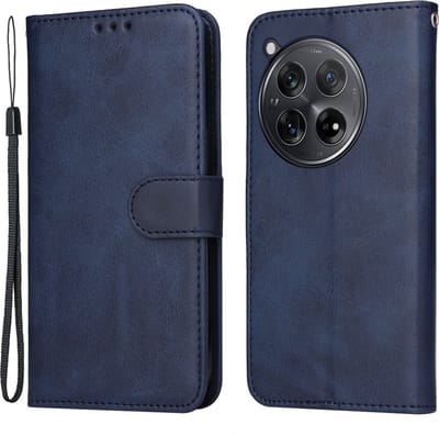 Coverup Hoesje - Geschikt voor OnePlus 12R Hoesje - Coverup Book Case - Blauw