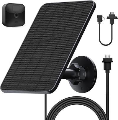 Zonnepaneel voor Buitencamera 4W - IP66 Waterdicht en Weerbestendig