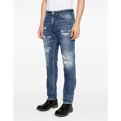 Dsquared2 jeans blauw man teddy effect leefde
