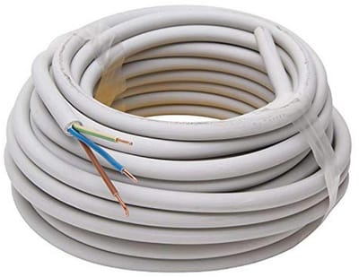 3-aderige Stroomkabel 3X1,5 Mm2 - 10 Meter voor Vaste Installatie in Vochtige Ruimtes