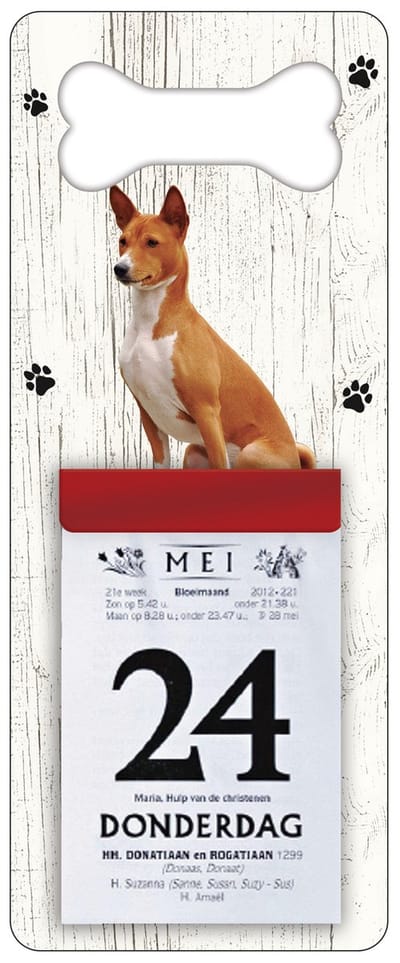Scheurkalender 2027 Hond: Basenji
