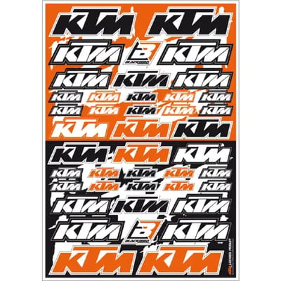 Kit Decoratie Moto Stickers PVC Blackbird Racing KTM