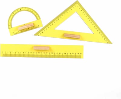 Geometrische Set - Tekenset Linialen - Tekenen Leren - Magnetisch Rubber Materiaal - 30cm Lengte - Niet Gespecificeerd