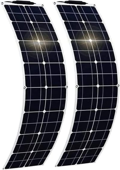 Flexibele Zonnepaneelkit 500W ETFE - 2x 250W Monokristallijn 12V/24V voor Camper, Caravan, Boot