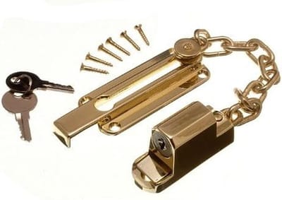Veiligheidsketting Deur - Ketting Deurslot - Veilig Deur Openen - Met Bevestigingsschroeven - 256 Gram - Zilver