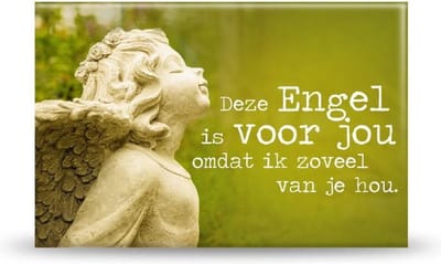 Magneet - Engel voor jou - 8 cm
