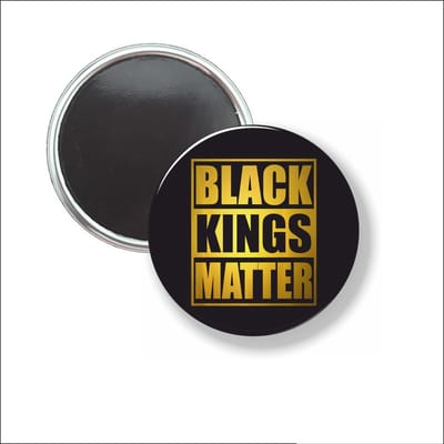 Button Met Magneet 58 MM - Black Kings Matter - NIET VOOR KLEDING