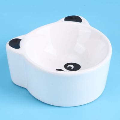 Keramische Voerbak - Dierenbakje - Kleine dieren voeren - Schattig dierenvorm - 9x8x5 cm - Panda