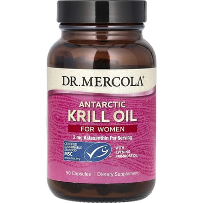 Dr. Mercola, Huile de krill antarctique pour femmes, 90 capsules