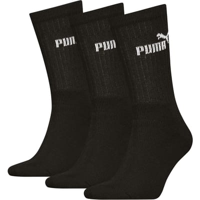 Puma Unisex Volwassen Bemanningsleden Sokken (Pakket van 3) (Zwart)