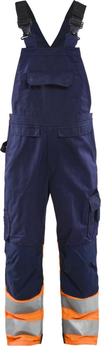 Blaklader High Vis bretelbroek 2662-1800 - Marineblauw/Oranje - C58