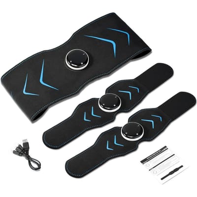 Stimulateur Musculaire EMS Entraîneur Abdominal Ceinture de Tonification Électrique Intelligente Entraîneur ABS Bras Jambes Taille Perte de Poids Brûleur de Graisse Vibration B Utilisation Pratique