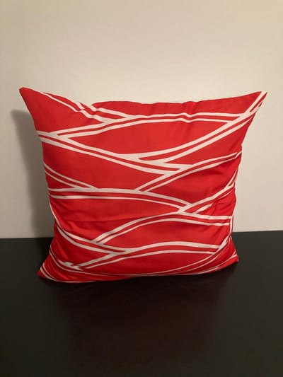 Nordic Geometry Collection Kussenhoes – Red Edition - 45x45 cm