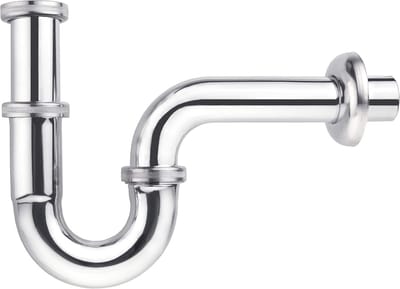 Buis Sifon - Afvoer Sifon - Voorkomt Geuren - Metaal Verchroomd - 1 1/4 inch x 32 mm - Zilver