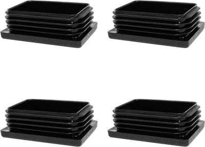 4x Rechthoekige Buisdoppen 25x15 mm - Eindstops en Glijders voor Meubels en Constructies