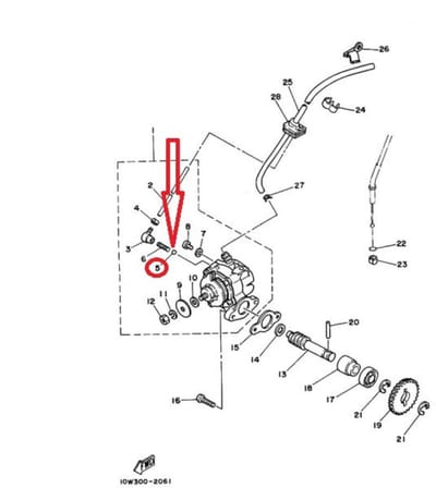 Visserie origine pour Auto MBK 93505-32002 / Ø4mm / Bille Neuf
