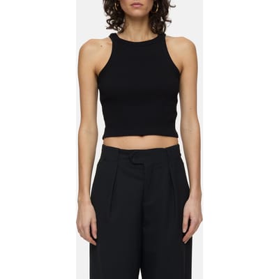 Closed Racer Top T-shirts Black Maat: L | Mouwloze Tops Outlet | Dames | Zwart