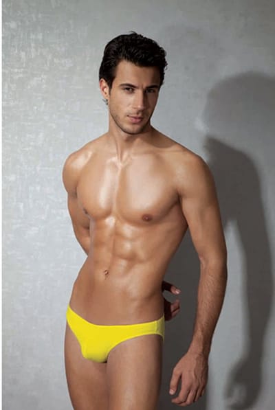 Gele heren slip