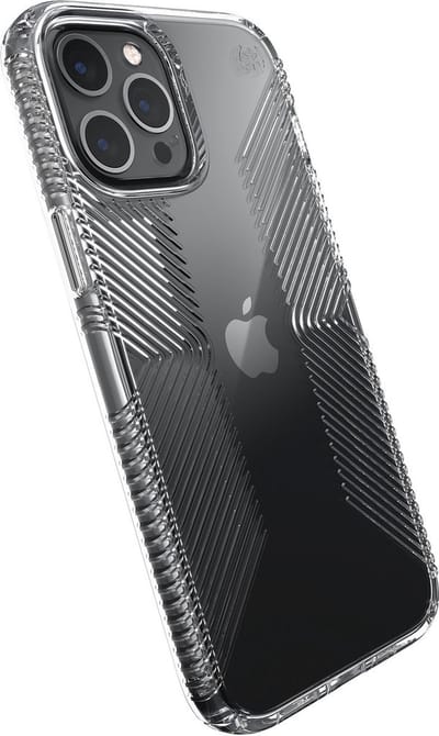Speck hoesje geschikt voor Apple iPhone 12 Pro Max - Slank - Kristalhelder - Valbescherming gecertificeerd tot 4 meter - Microban Antibacterieel - Presidio Perfect Clear lijn - Transparant