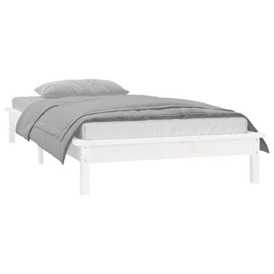 vidaXL - Bedframe - LED - massief - hout - 90x200 - cm
