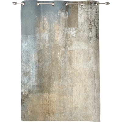 Grijs Abstracte Kunst Schilderij Raamgordijn Slaapkamer Woonkamer Raamgordijnen Keukendecoratie Jaloezieën Gordijn 135W x 60H(cm) x1