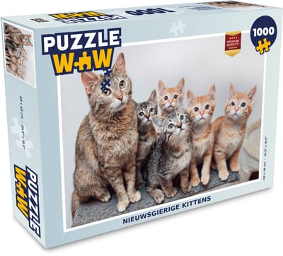 Puzzel Kat - Kittens - Vacht - Legpuzzel - Puzzel 1000 stukjes volwassenen