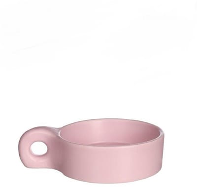 Chubby kaarsenhouder roze 13,5x9,5cm