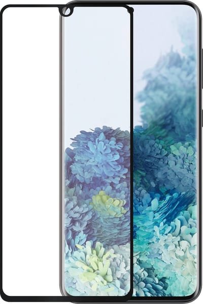 Azuri screenprotector Samsung Galaxy S20 curved (Zwart)