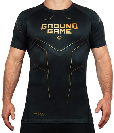 Ground Game Gold 2.0 - Rashguard - Korte Mouw - Thermoflex - Micromesh