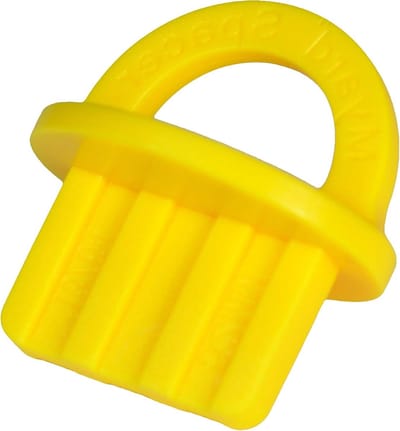 Afstandhouders Terrasplanken - Deck Jig Ringen - Terras Aanleggen - Unieke Cirkelvormige Hoeken - 20 Stuks Geel 5.2mm - Geel
