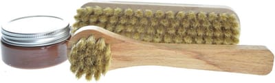 Collonil Schoenpoetsset - 2 Borstels - Schoenpoets Cognac - Set van 3