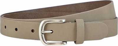 Landley Dames Riem Leer Taupe – Breedte 3 cm – Leren Vrouwen Riem - Lengte totaal 100 cm / Riemmaat 85