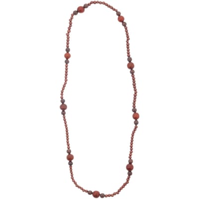 Behave – Ketting – Hout – Boho stijl – Roodbruin – 88 cm