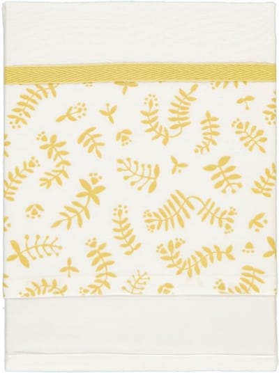 Briljant Baby - Ledikantlaken - Botanical Organic - Geel - 100 x 150 cm - 100% organisch katoen