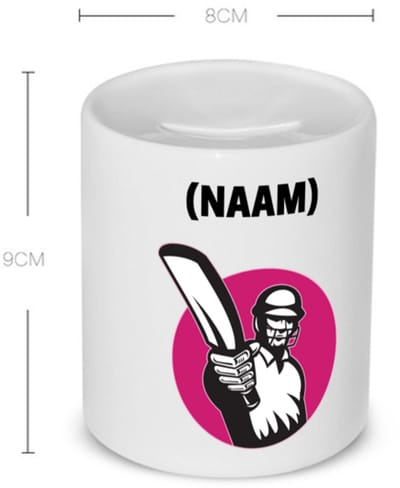 Akyol - cricket met eigen naam Spaarpot - Cricket - cricketer - sport - 350 ML inhoud