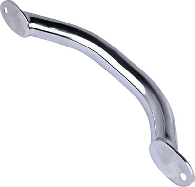 Roestvrijstalen Handgreep - Veiligheidsleuning Caravan - Meer Stabiliteit Buiten - Robuuste Constructie - 37 cm - Zilver