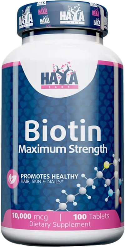 Biotin 10000mcg Maximum Strength - 100 tabl