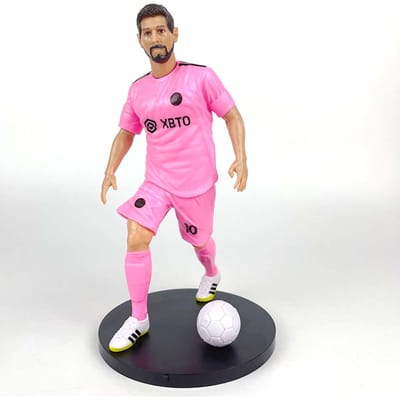 Figurines de stars du football C. Ronaldo Messi Mbappe, articles pour fans et souvenirs pour Real Madrid et Barcelone