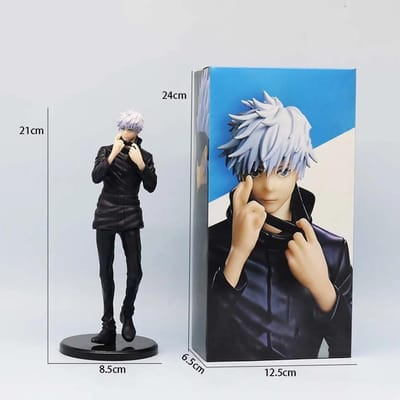 Jujutsu Kaisen Actiefiguur Set - Itadori Yuji en Gojo Satoru PVC Verzamelbeeldje Anime Speelgoed Cadeau voor Jongens Duurzaam
