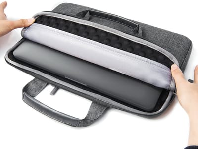 Ibenzoa® Waterafstotende en stijlvolle laptoptas met meerdere vakken voor diverse laptops tot 15 inch