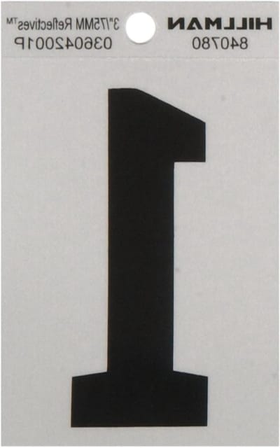 Huisnummer Vierkant - Adresbordje Reflecterend - Huis Herkennen - Zwart op Zilver - 3 inch - Zilver