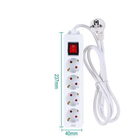 Winning Star St-4048 - Stekkerdoos - 4-voudig Met 3 Meter Kabel