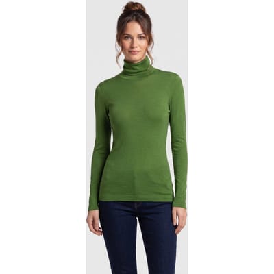 ARKET Malena Wool Rib Turtleneck Green Maat: XS | Longsleeves Outlet | Dames | Groen