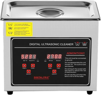 3l Ultrasoonreiniger, met Digitale Timer en Verwarming, Professionele Reiniger voor Sieraden en Kleine Onderdelen, Roestvrij Staal, voor Brillen, Horloges, Ringen, Printplaten