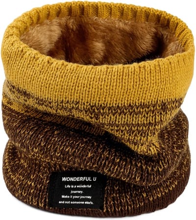 Nivard Nekwarmer - Dames - Fleece - Motor - Bandana - Masker - Colsjaal - Sjaal - Gewatteerd - Skiën - Winter - Fietsen - Gember