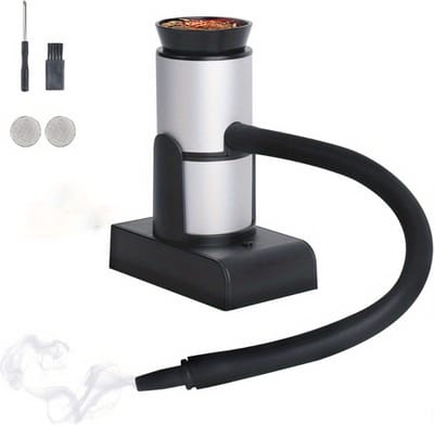 Rookpistool - Smoking Gun - Foodsmoker - Rookapparaat - Rookstolp - Whiskey Smoker - Cocktail smoker - Zilver - Klein